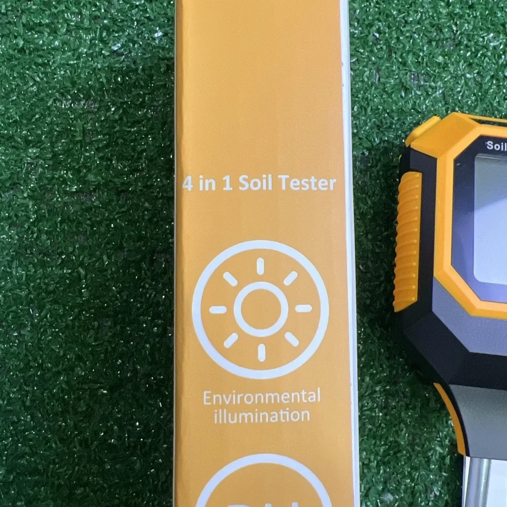 4 in 1 LCD Digital PH Soil Tester Water Moisture Temperature Sunlight Test Meter